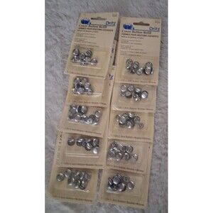 Dritz Cover Button Refill 7-1/2in (1.3cm) Buttons lot of 10